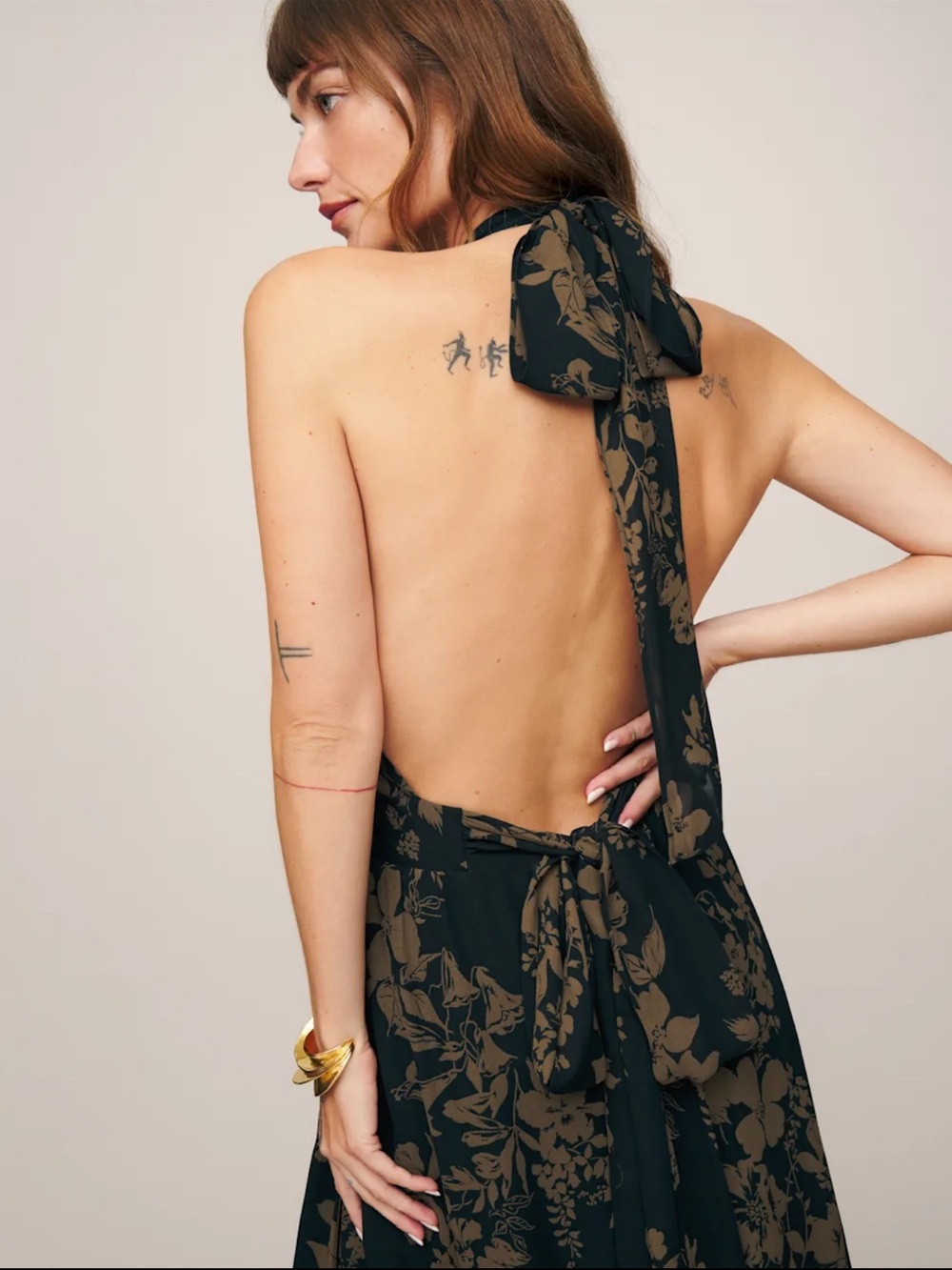 Reformation Andee Dress Night Garden - Size 4 - Picture 2 of 8